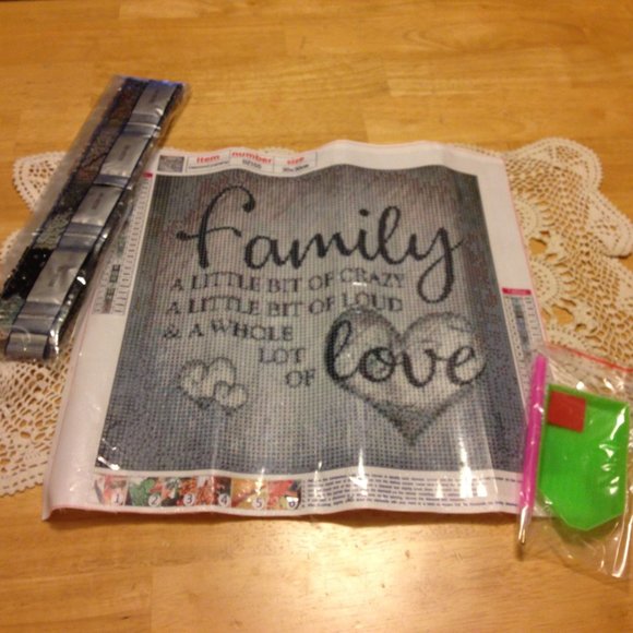 Diamond Painting Kit, Family theme+ - Picture 2 of 6